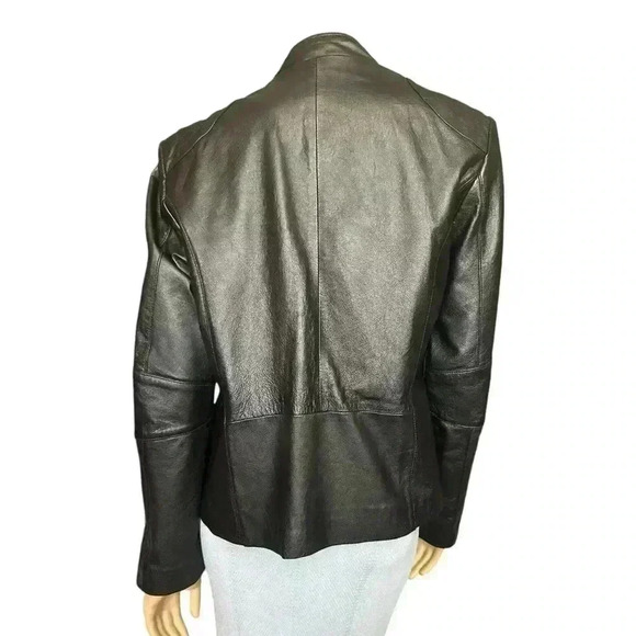 Decoded women’s black biker leather jacket size XL - Picture 7 of 10